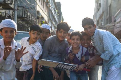 Boys in Old Delhi, India