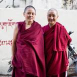 Women Tibetan monks, McLeod Ganj, Dharamsala, India