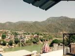 View of the West bank from East bank, Rishikesh, India