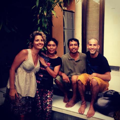 Staying with local family in Bali, Indonesia