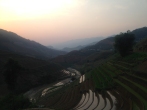 Vietnam hills and rice fields