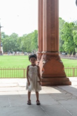 Indian girl in Red Fort, Old Dheli, India