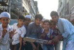 A team of backstreets boys in Old Delhi, India