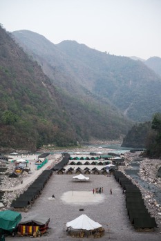 Camping is a very popular activity in RIshikesh, India