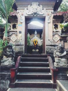 Typical entrance to Balinese home, Indonesia