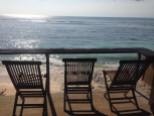 View from Swamis cafe at Bingin beach, travel to Bali, Indonesia