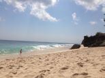 White sand Dreamland beach in Bukit, travel to Bali