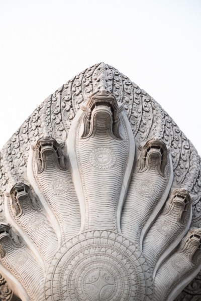 Sculpture in Phnom Penh - Traveling through Cambodia
