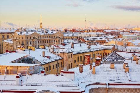 Winter in Saint-Petersburg, travel to Russia